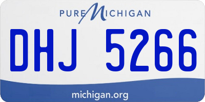 MI license plate DHJ5266