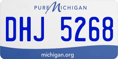 MI license plate DHJ5268
