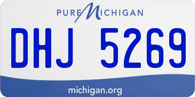 MI license plate DHJ5269