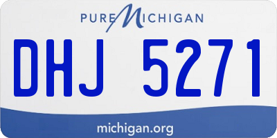 MI license plate DHJ5271