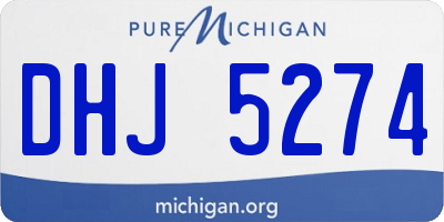 MI license plate DHJ5274