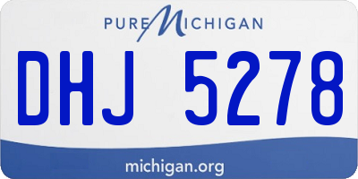 MI license plate DHJ5278