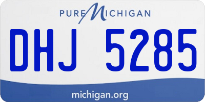 MI license plate DHJ5285