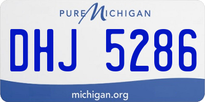 MI license plate DHJ5286