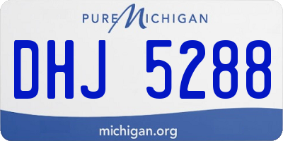 MI license plate DHJ5288