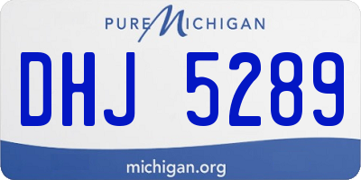MI license plate DHJ5289