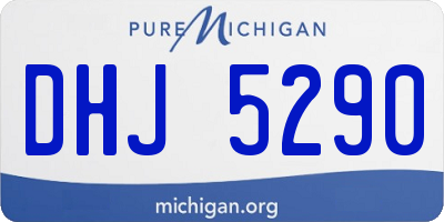 MI license plate DHJ5290