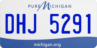 MI license plate DHJ5291