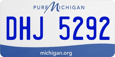 MI license plate DHJ5292