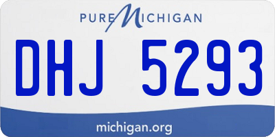 MI license plate DHJ5293
