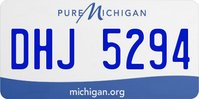 MI license plate DHJ5294