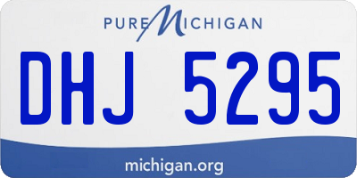 MI license plate DHJ5295