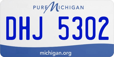 MI license plate DHJ5302