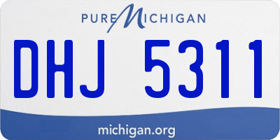 MI license plate DHJ5311