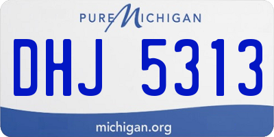 MI license plate DHJ5313