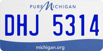 MI license plate DHJ5314