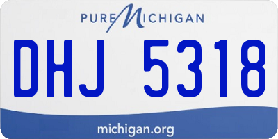 MI license plate DHJ5318