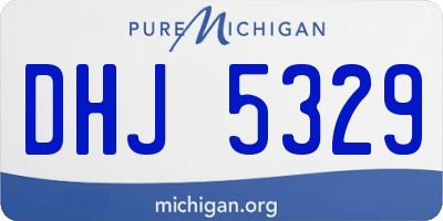 MI license plate DHJ5329