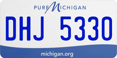 MI license plate DHJ5330