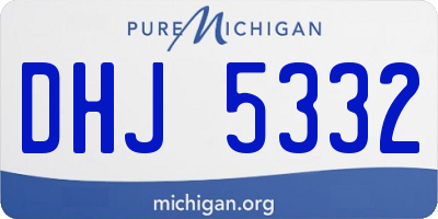 MI license plate DHJ5332