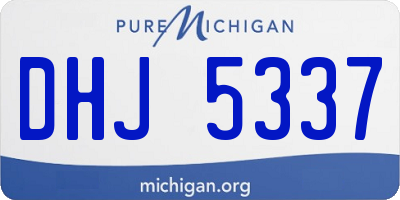 MI license plate DHJ5337