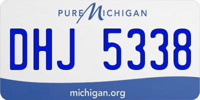 MI license plate DHJ5338