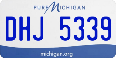 MI license plate DHJ5339