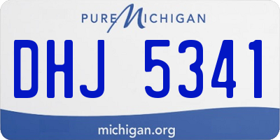 MI license plate DHJ5341