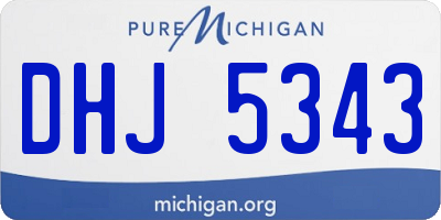 MI license plate DHJ5343