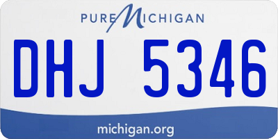 MI license plate DHJ5346