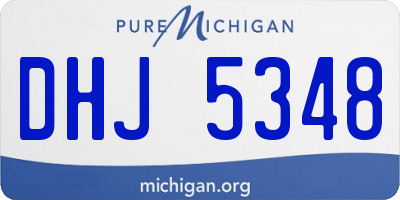 MI license plate DHJ5348