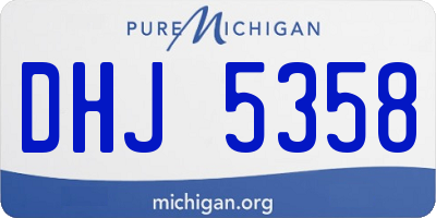 MI license plate DHJ5358