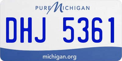 MI license plate DHJ5361
