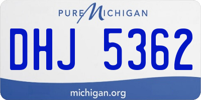MI license plate DHJ5362