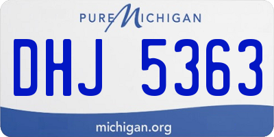 MI license plate DHJ5363