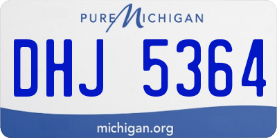 MI license plate DHJ5364