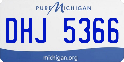 MI license plate DHJ5366