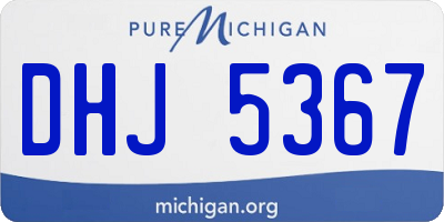 MI license plate DHJ5367