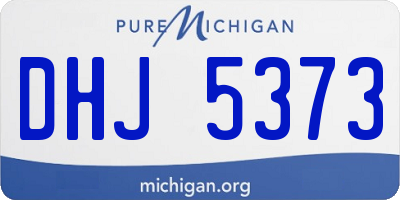 MI license plate DHJ5373