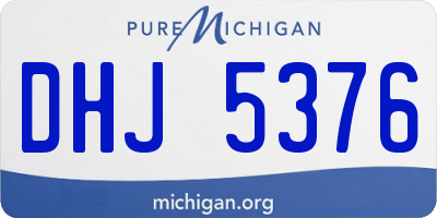MI license plate DHJ5376