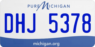 MI license plate DHJ5378