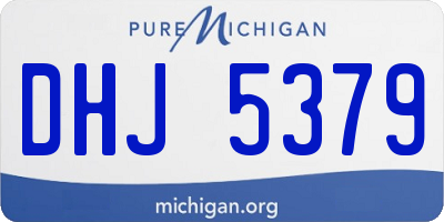 MI license plate DHJ5379