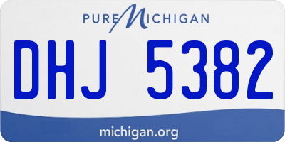 MI license plate DHJ5382