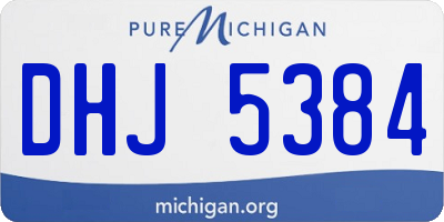 MI license plate DHJ5384