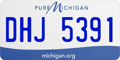 MI license plate DHJ5391