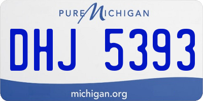 MI license plate DHJ5393