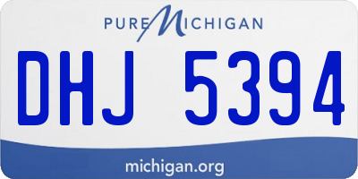 MI license plate DHJ5394