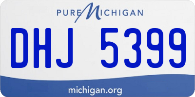 MI license plate DHJ5399