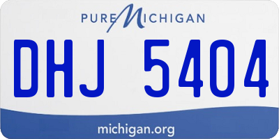 MI license plate DHJ5404