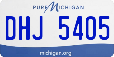 MI license plate DHJ5405